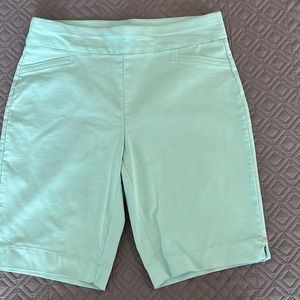 Like new Mint green Bermuda shorts